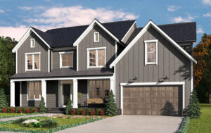 Clifton model with farmhouse style elevation in pewter grey